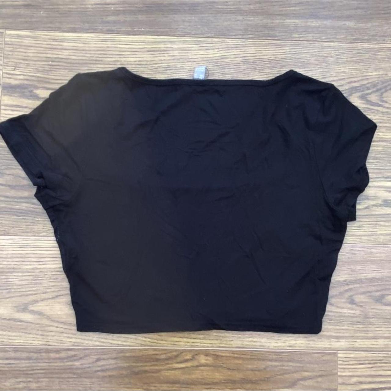 Asos womens black square neck crop top. Womens size... - Depop