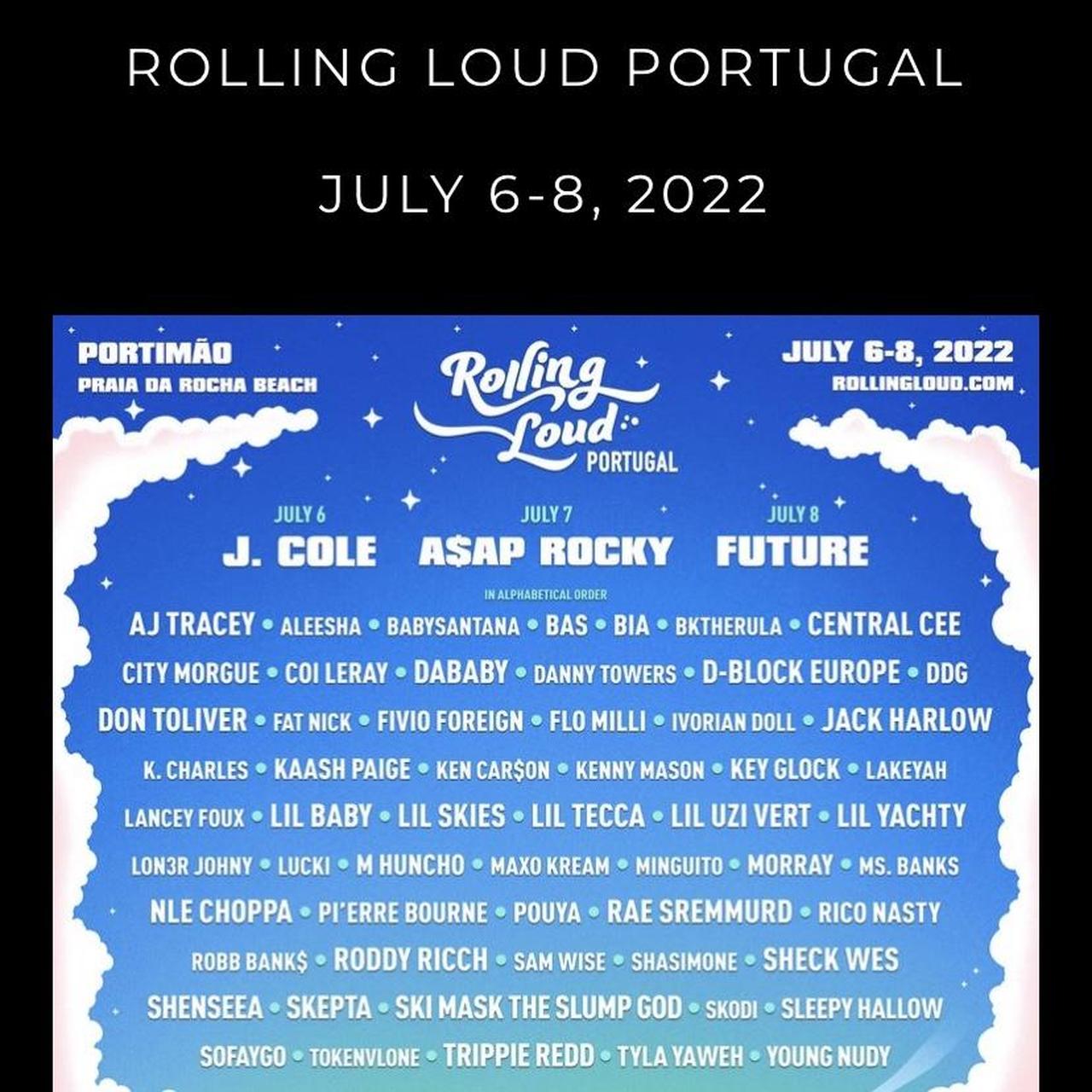 Selling ticket for Rolling Loud Portugal July 6th to... Depop