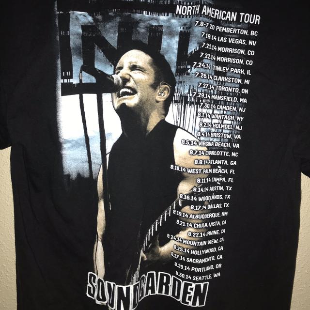 Nine inch nails / soundgarden tour T-shirt 2014... - Depop