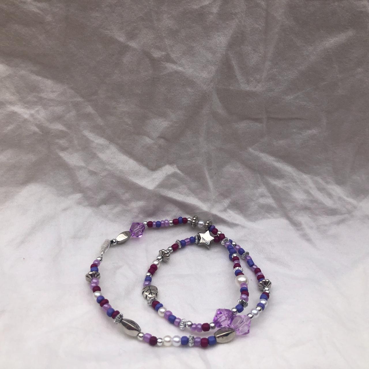 Women's Silver and Purple Jewellery (2)