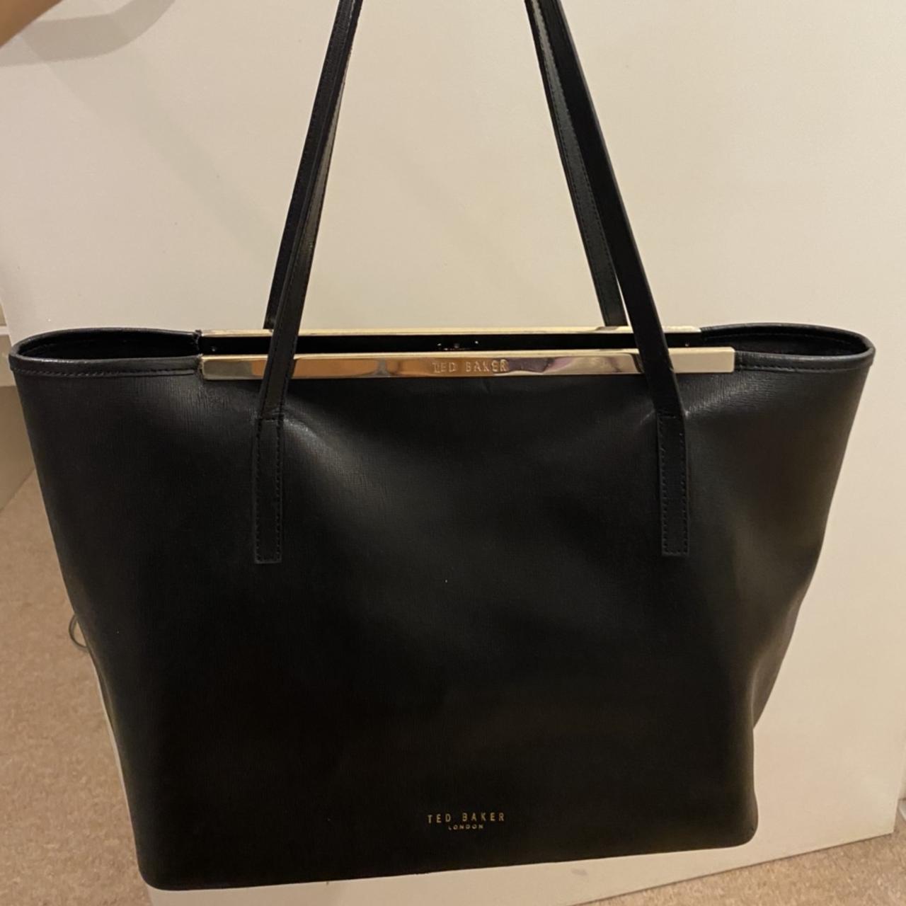 Classic Ted Baker tote bag in black (medium size).... Depop