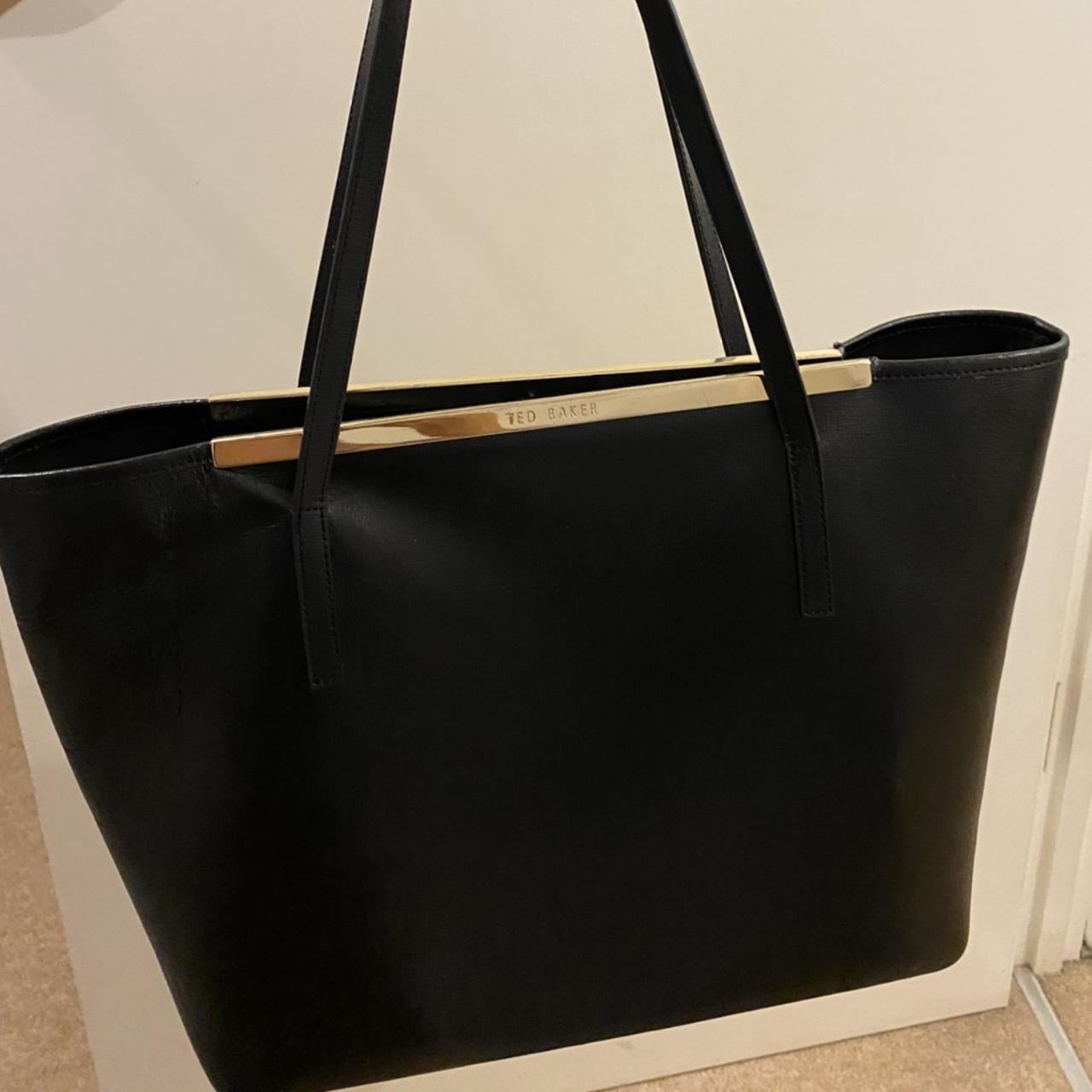 Classic Ted Baker tote bag in black (medium size).... Depop