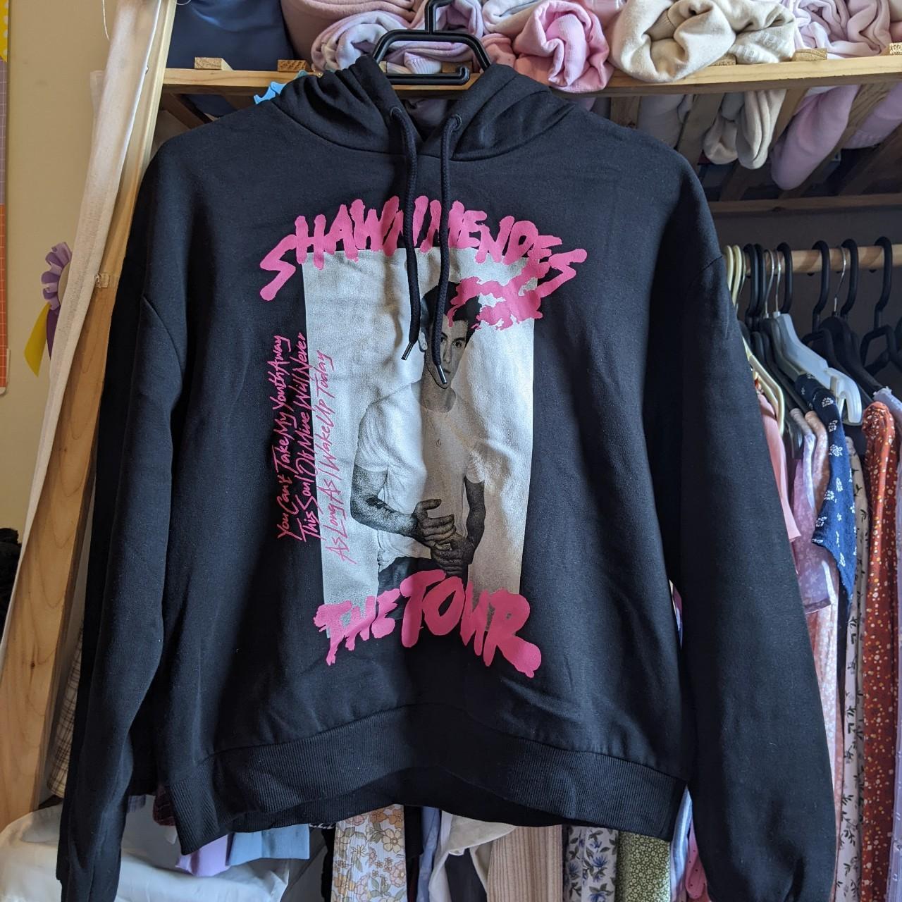 H&M Women's Black and Pink Hoodie | Depop