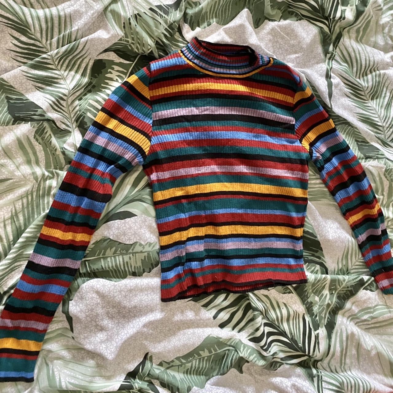 Primark rainbow stripe jumper hotsell