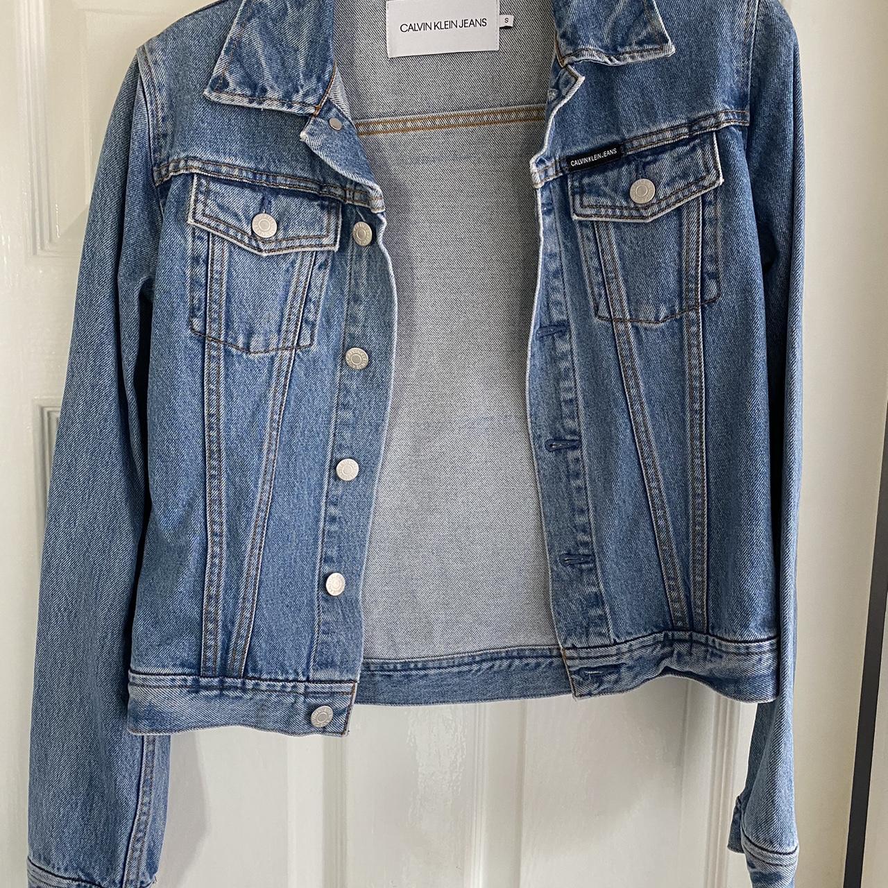 Calvin Klein Jeans Women's Blue Jacket | Depop