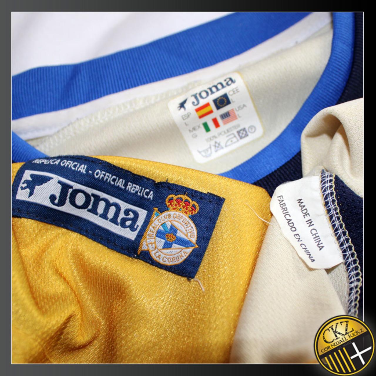 Joma Deportivo La Coruna 2002/03 Away Shirt Size:... - Depop