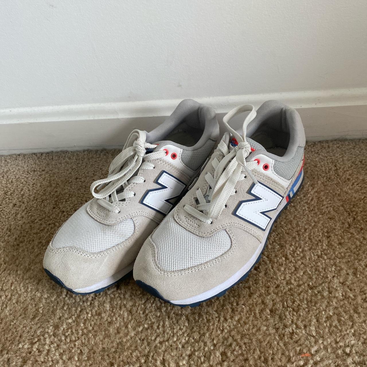 New Balance Cream Trainers Depop