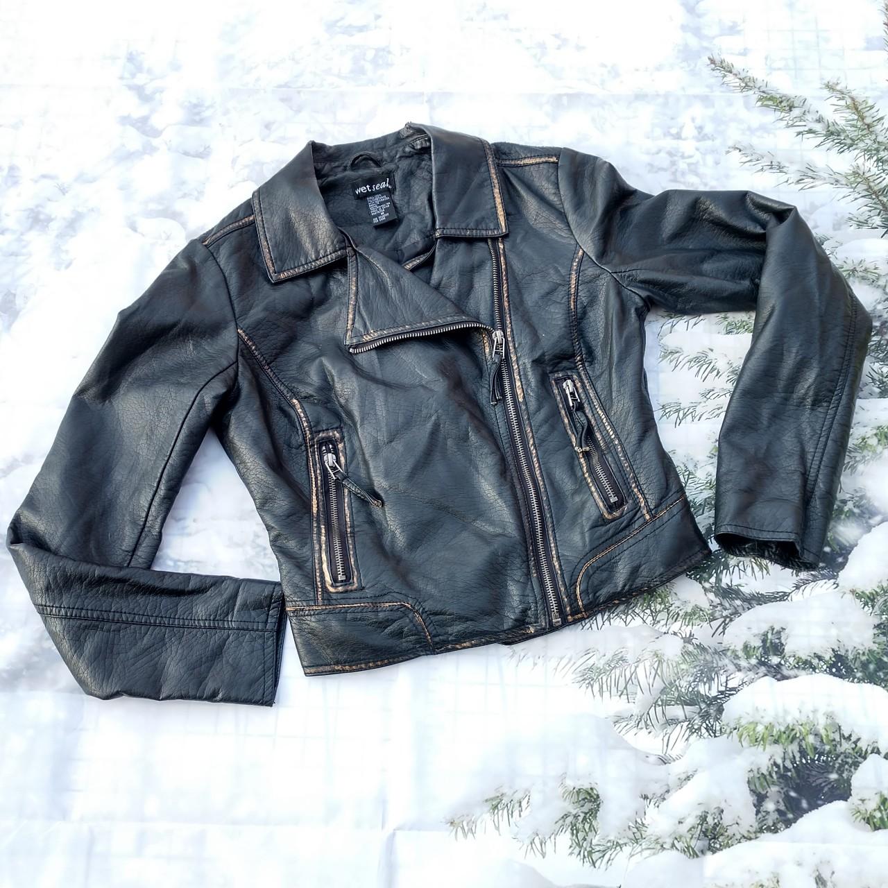 Wet seal clearance faux leather jacket