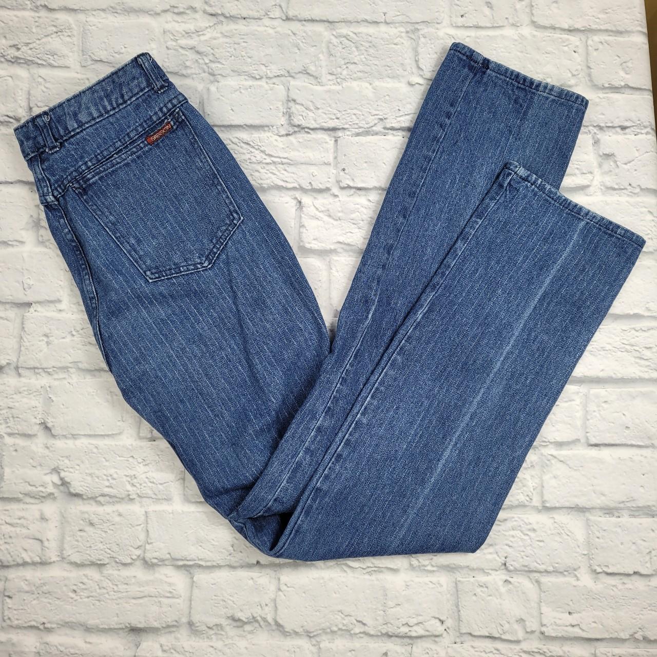 Sasson Subtle Pinstripe Jeans Size 13... - Depop