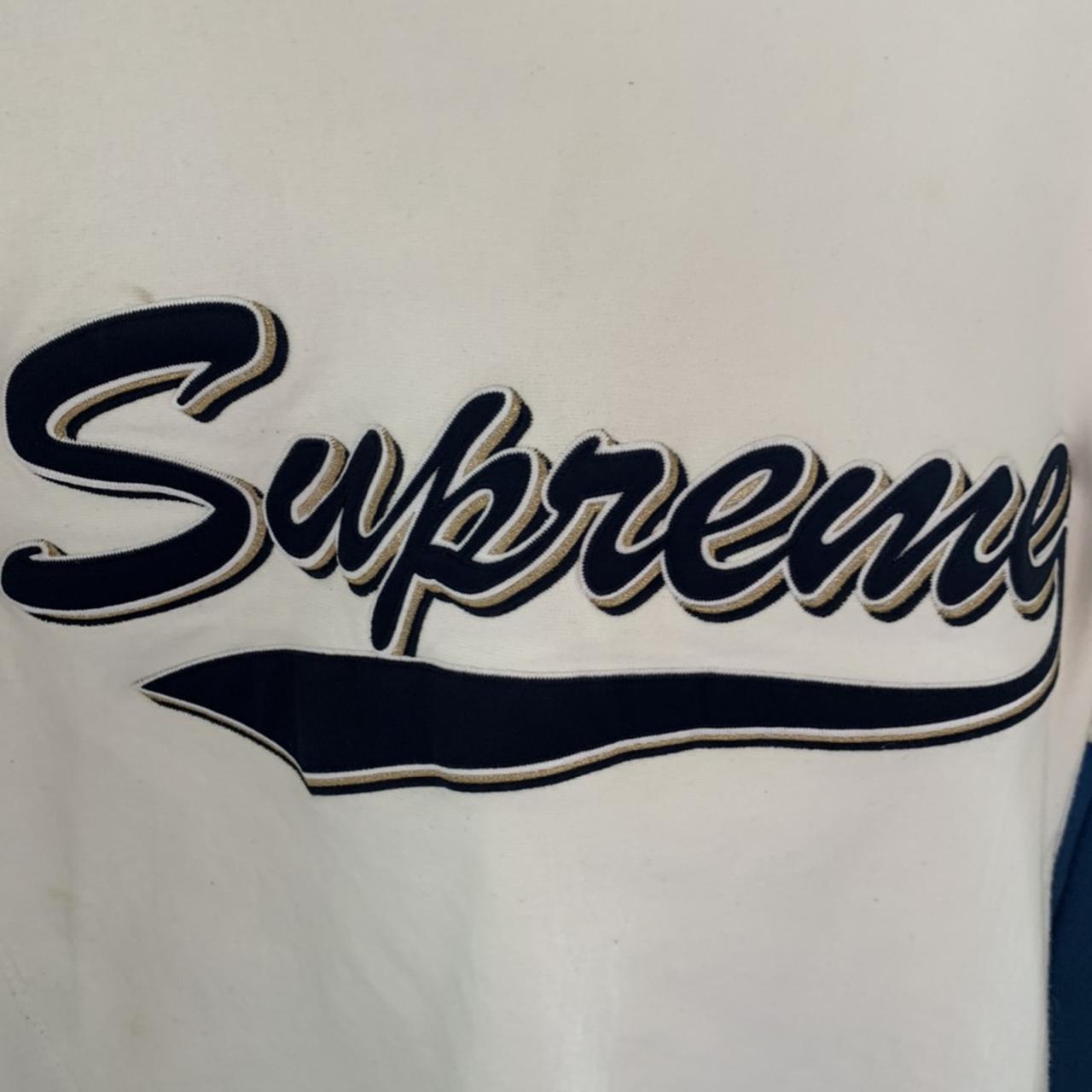 Supreme Brush Script Logo Crewneck. No noticeable | Depop