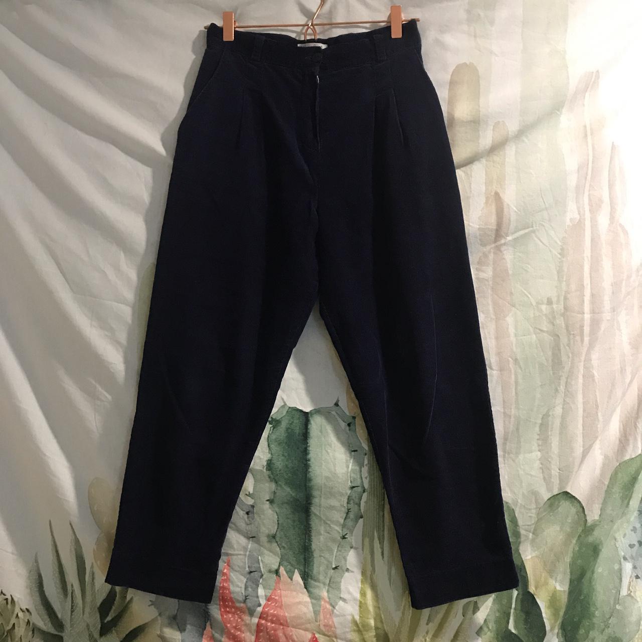 Urban renewal navy corduroy pants by urban... - Depop