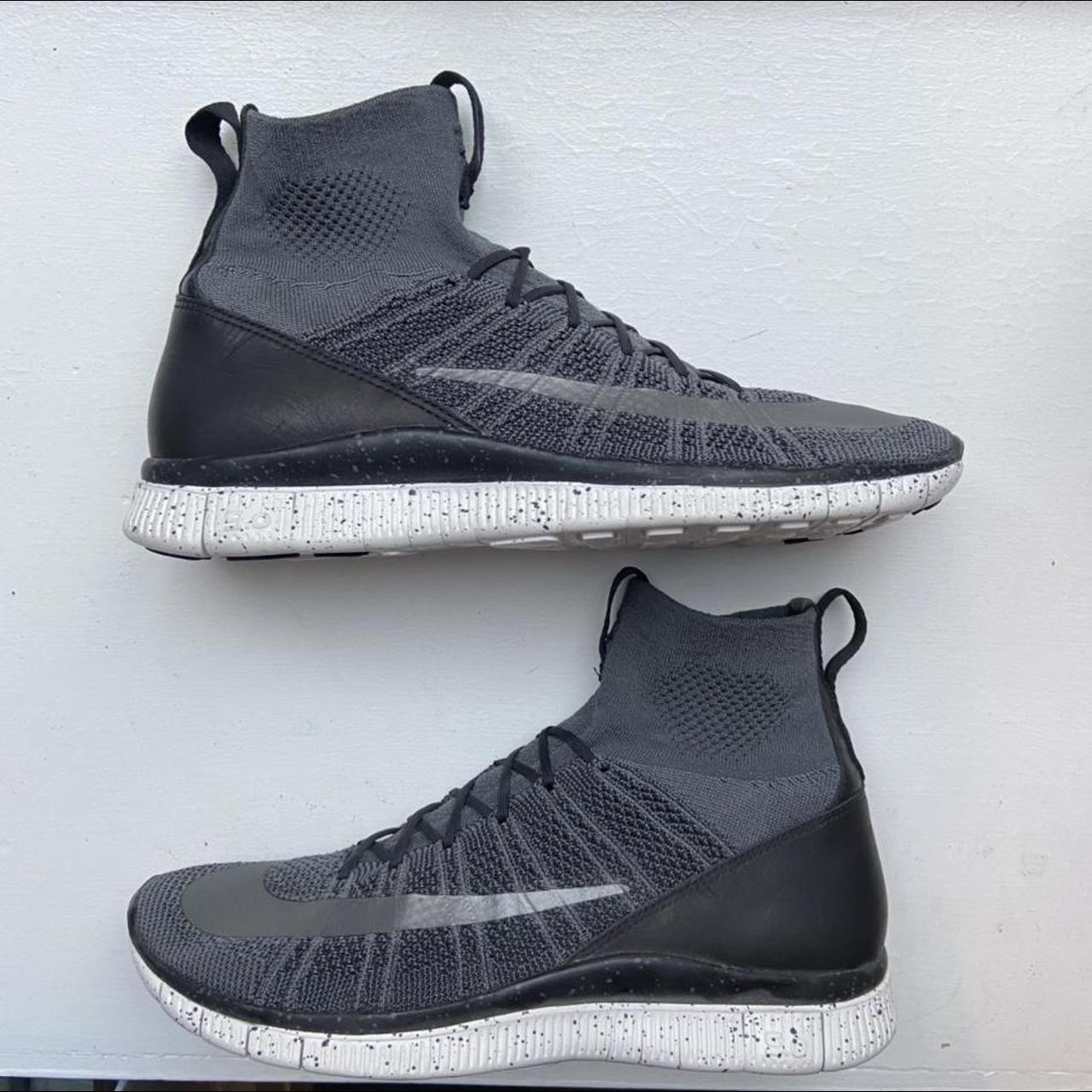 nike free flyknit mercurial dark grey