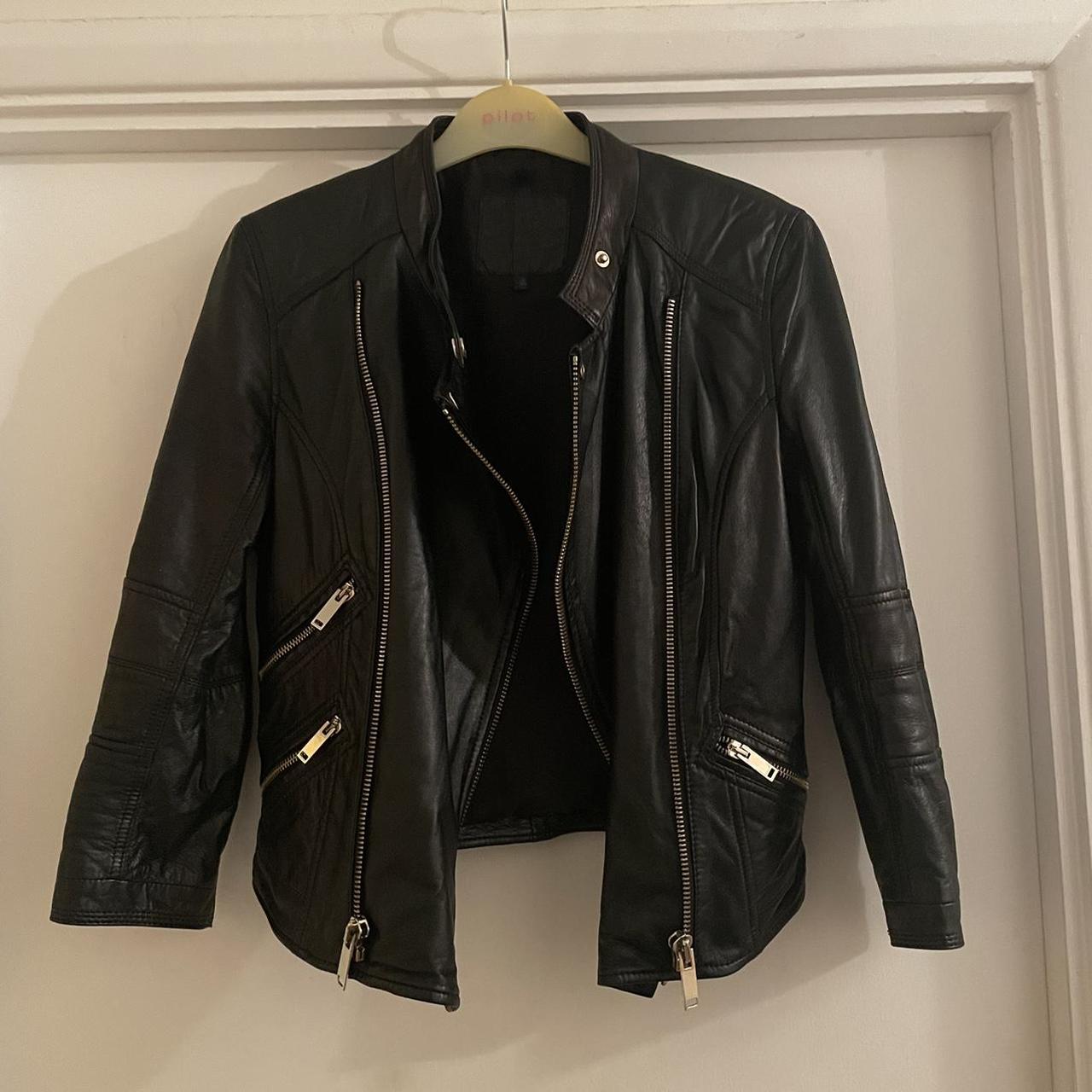 Bershka Women's Black Jacket | Depop