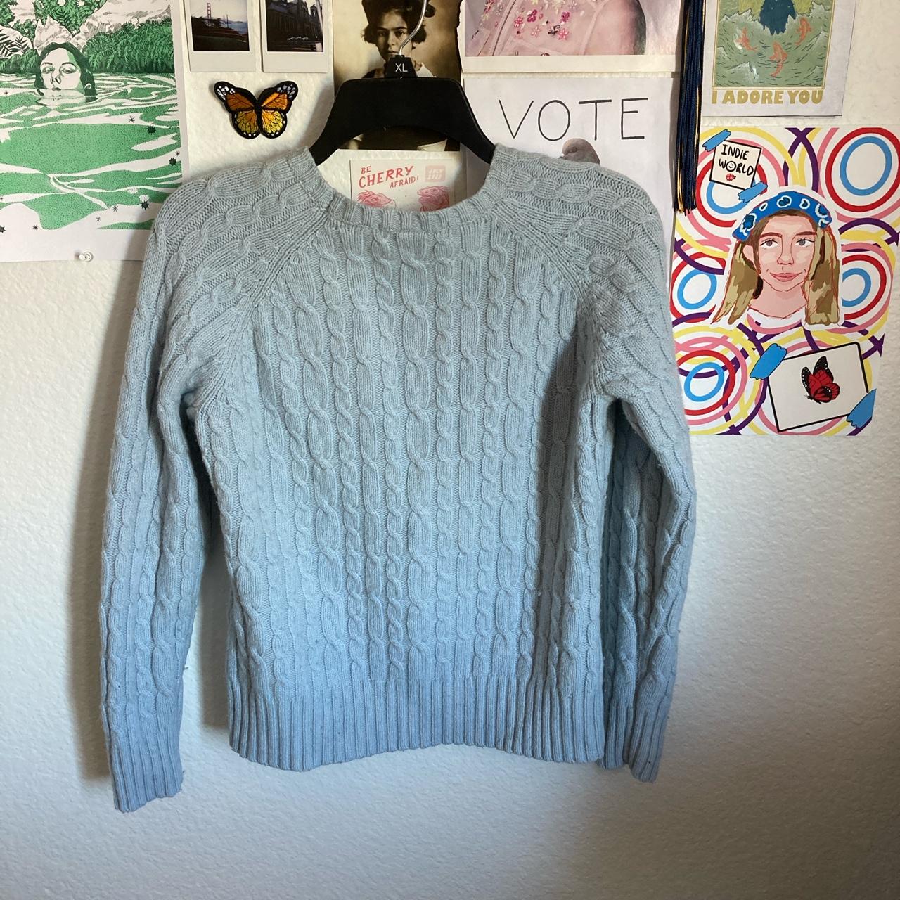 comfy baby blue sweater💙 brand gap condition... Depop
