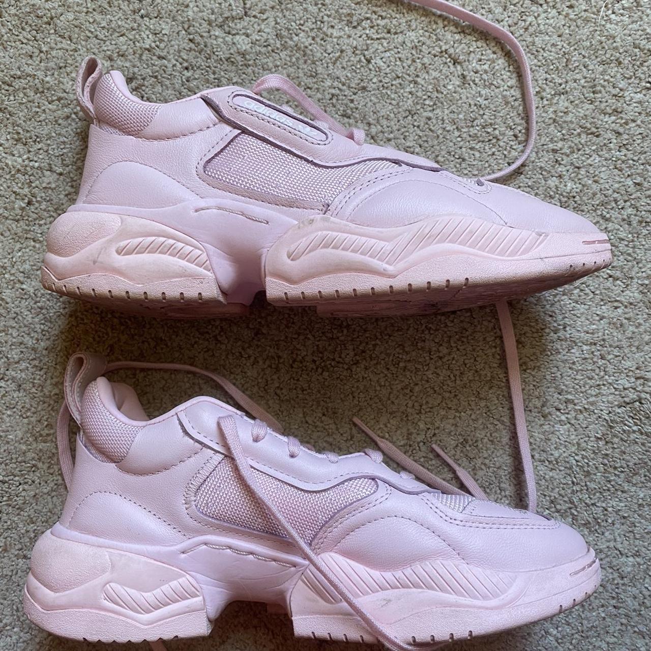 Adidas Women's Pink Trainers | Depop