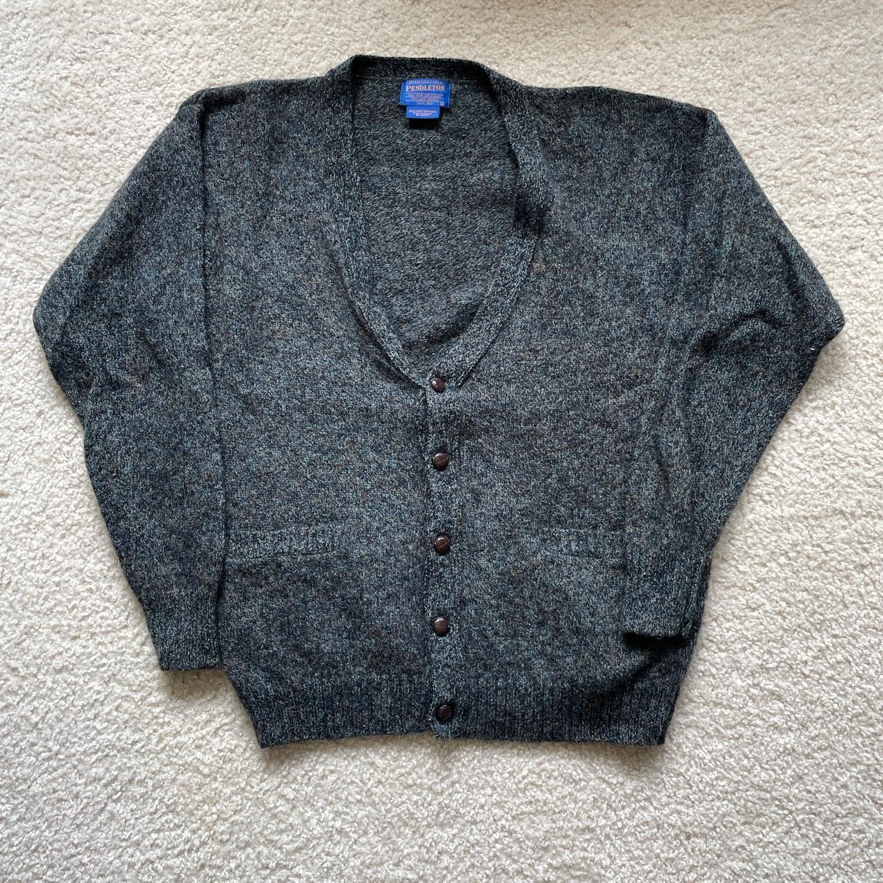 modern wool Pendleton cardigan size L 🚨FREE... - Depop