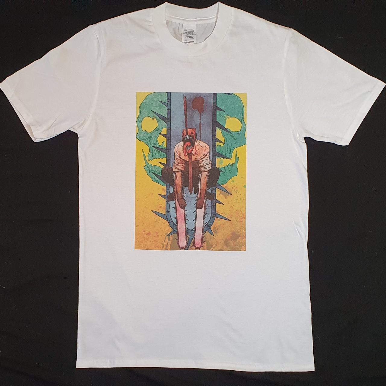Chainsaw Man White T-shirt. Sizes available S-3XL.... - Depop