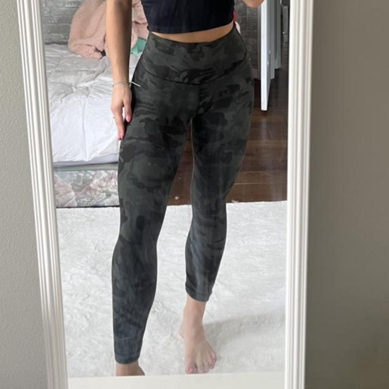 Lulu camo legging +matching bra set —leggings are - Depop