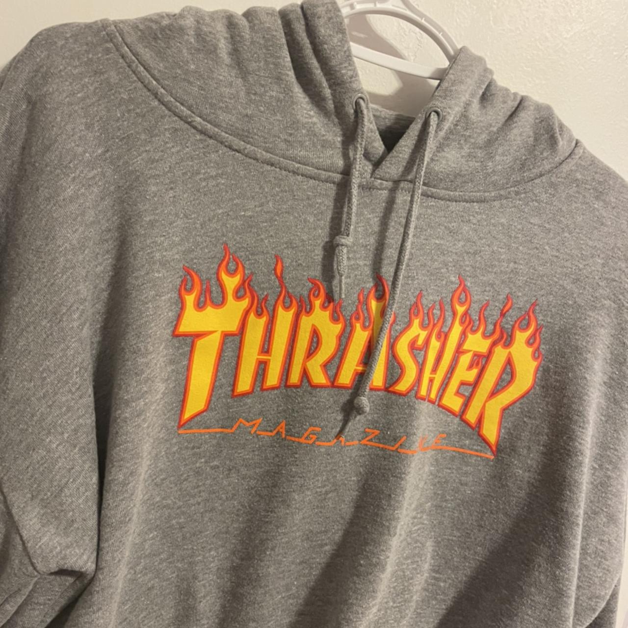 Womens grey thrasher online hoodie