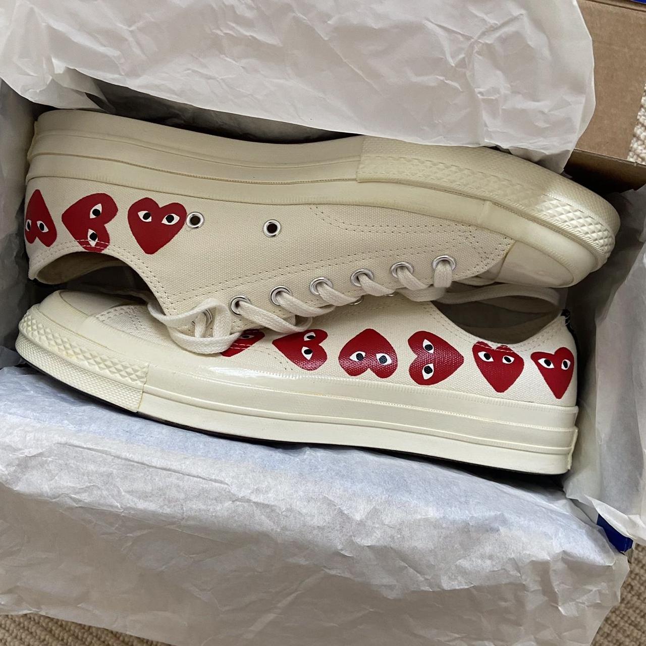 CDG Converse CDG Play Converse Comme des garçons... - Depop