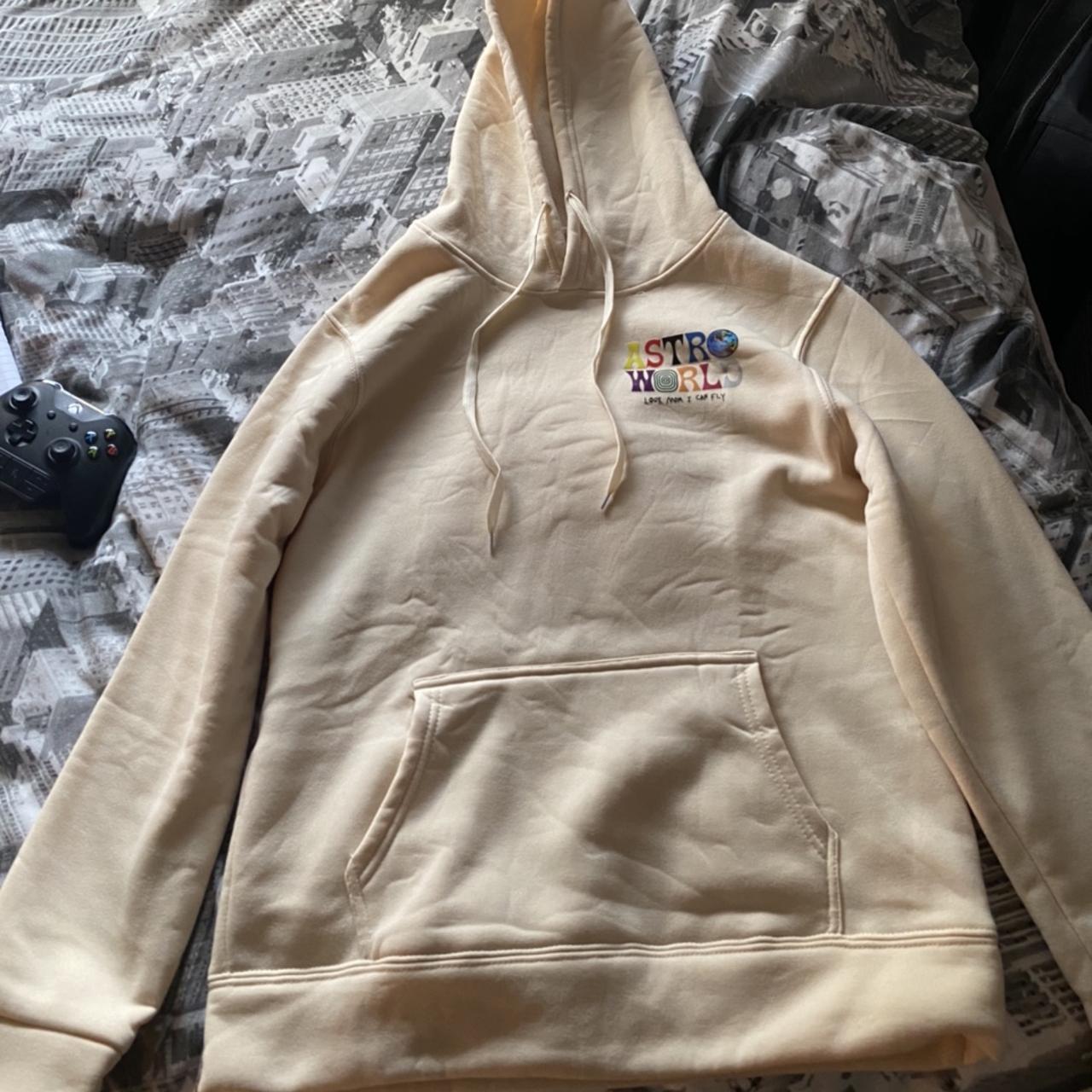 Astroworld hot sale beige hoodie