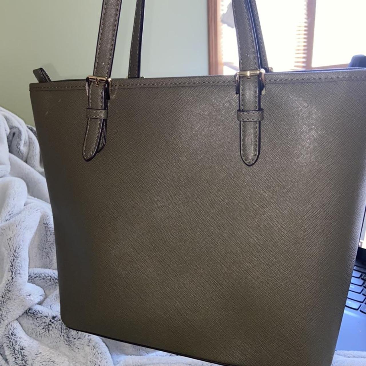 Olive Green Michael Kors Tote - Depop