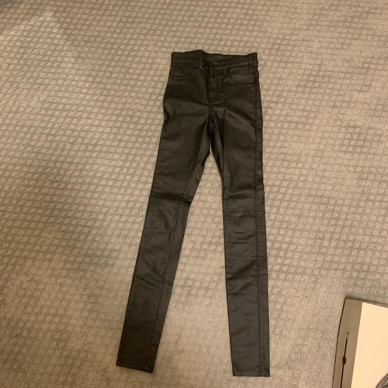 Super cute black leather jeans from revolve. Brand... - Depop