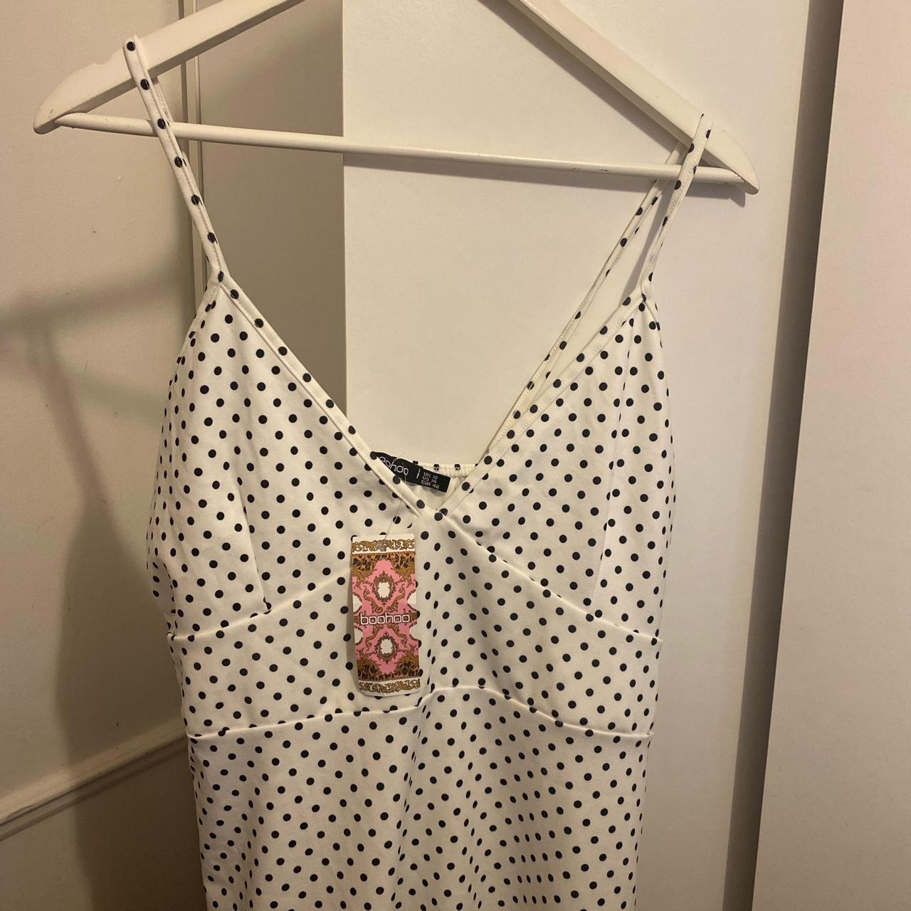 Women's White and Black Dress | Depop