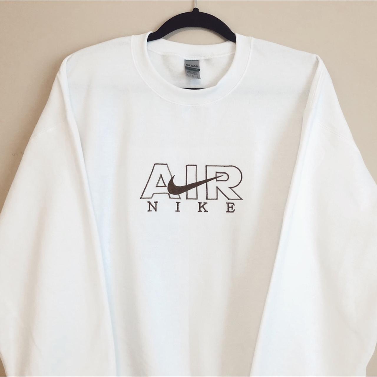 nike air embroidered sweatshirt