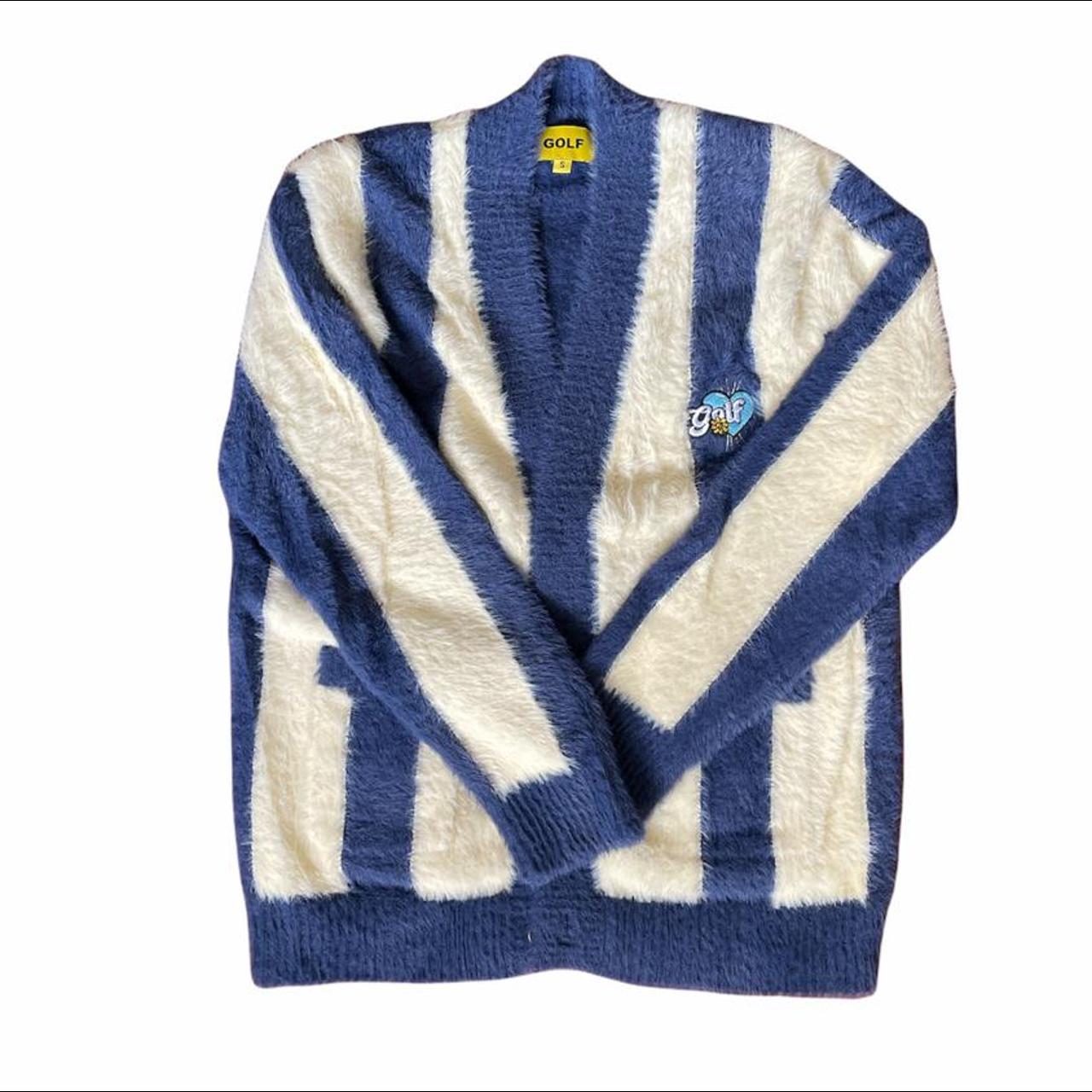 Item: Golf Wang Striped Mohair Cardigan, Color:...