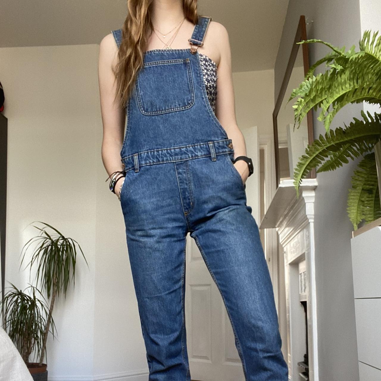 Free shipping! Perfect pair of denim dungarees from... - Depop