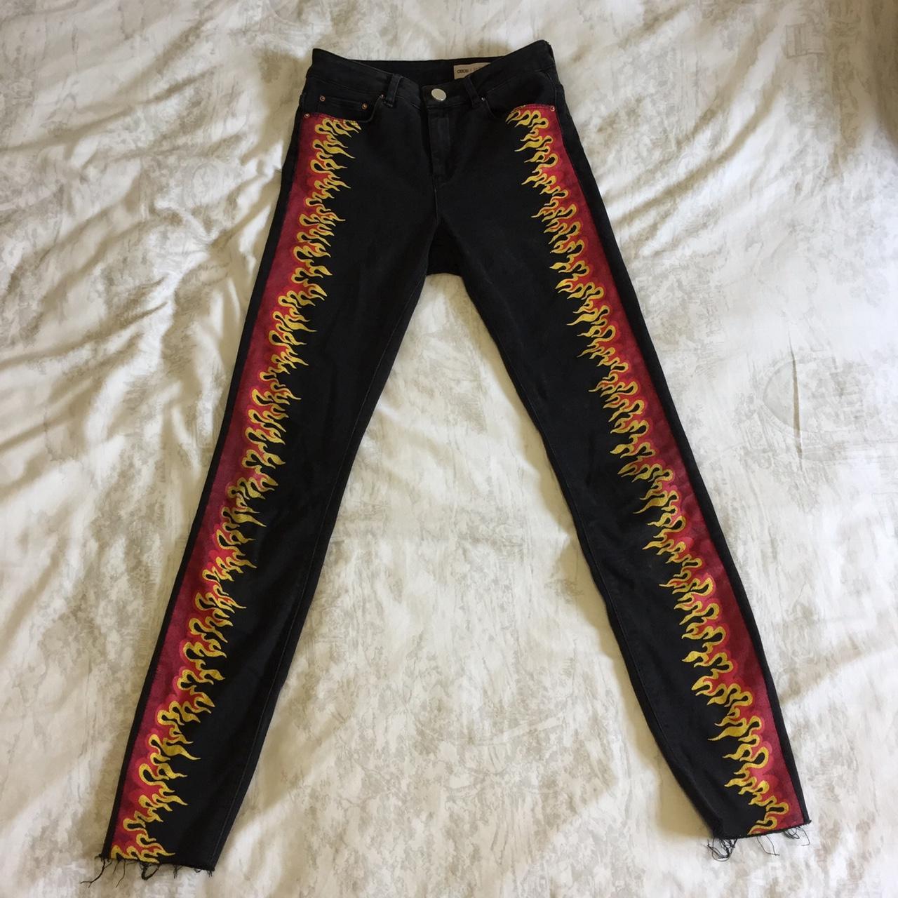 Asos best sale flame jeans