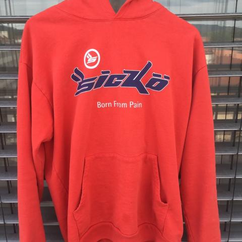 Sick o HOODIE BLACK RED SIZE M peppascoolspot.com