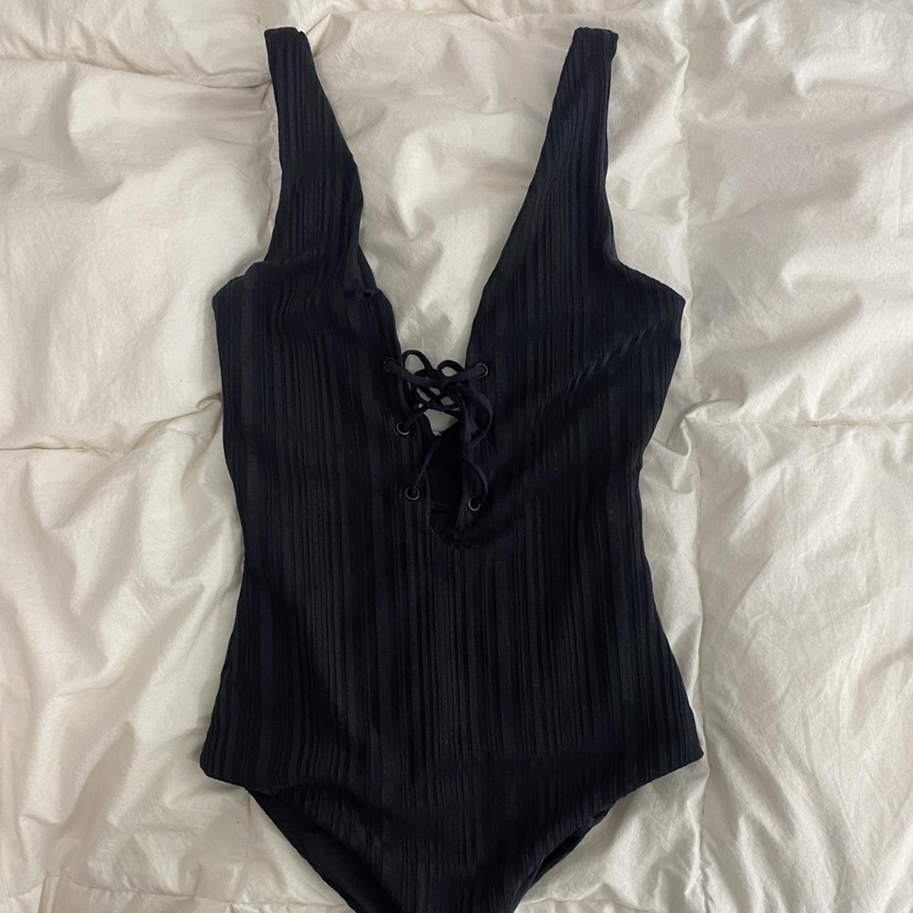 Women's Black Bodysuit | Depop