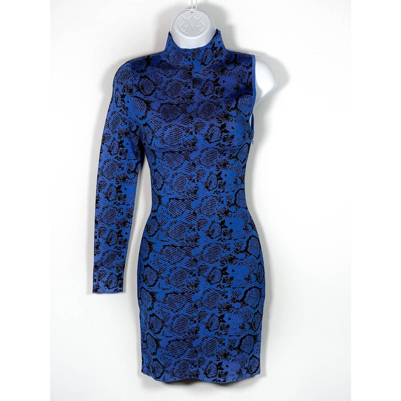 Zara blue sale snakeskin dress