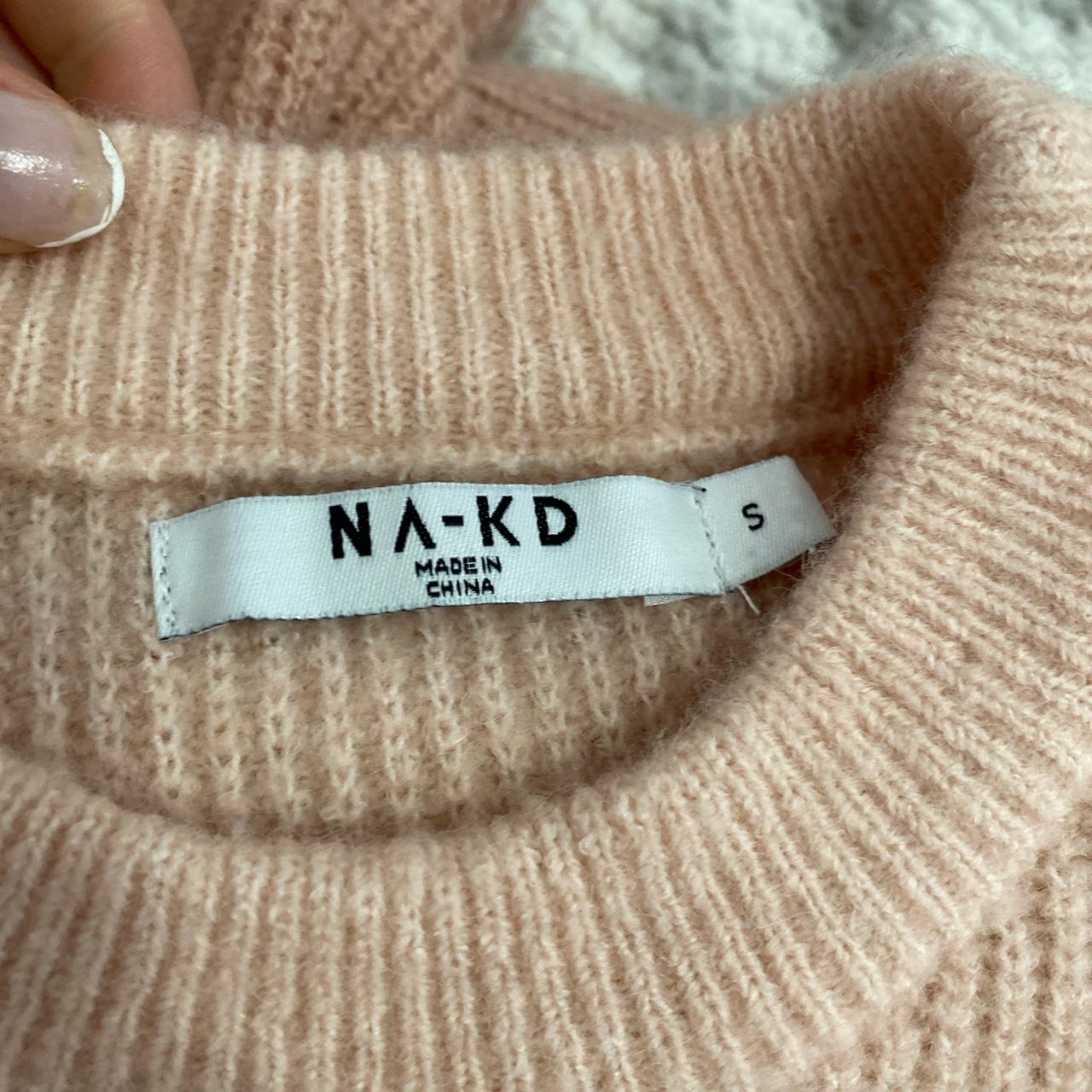 NAKD baby pink knitted jumper! Super cute but I... - Depop