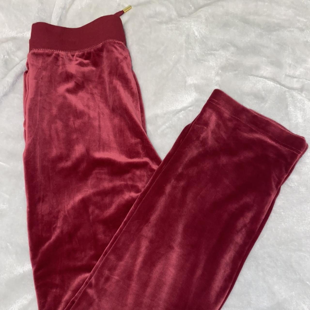 Juicy Couture Womens Red And Burgundy Joggers Tracksuits Depop