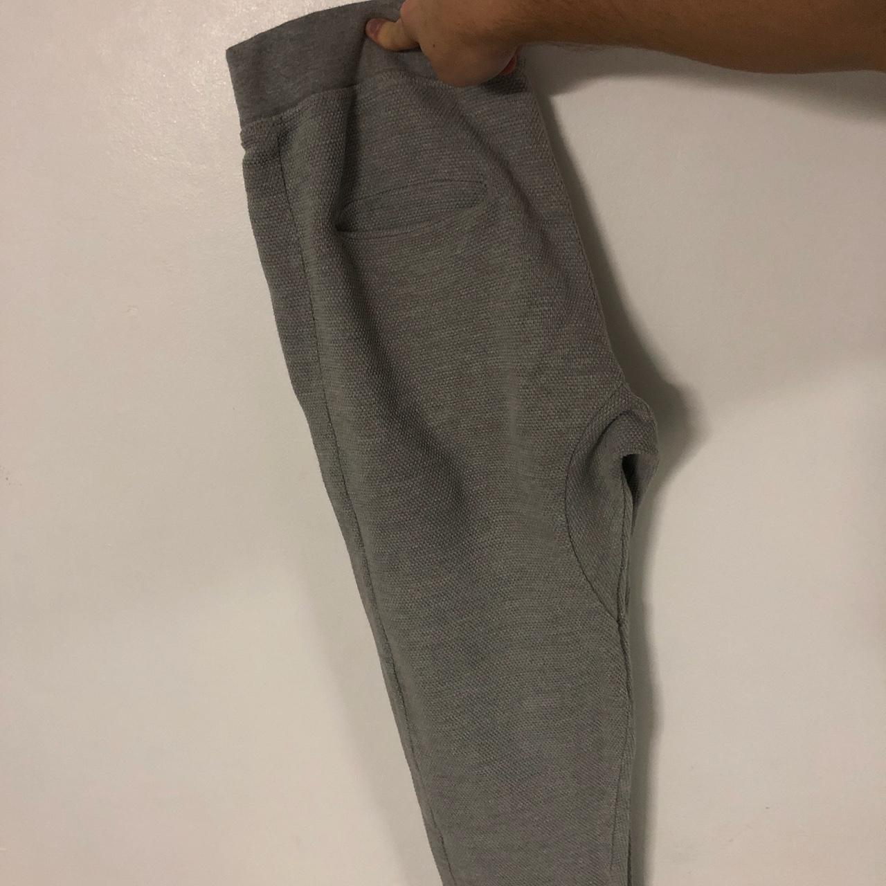 Mens Zara light grey jogging bottoms… says XL but... - Depop