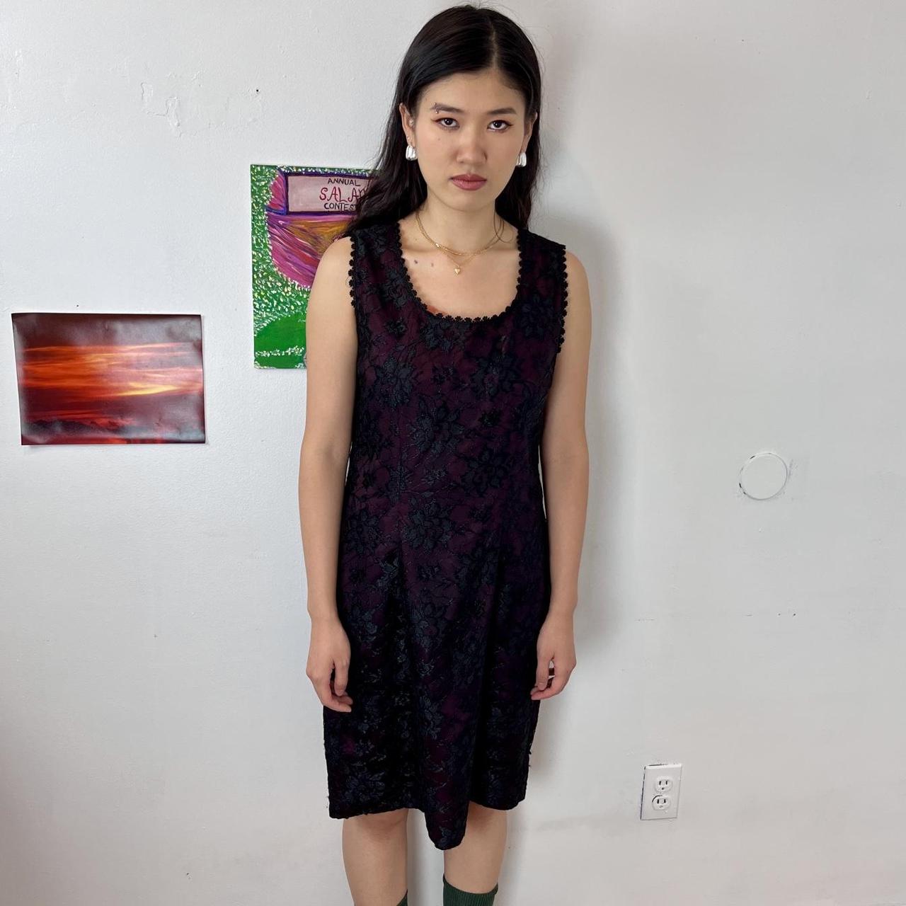 Panache Women's Black and Purple Dress