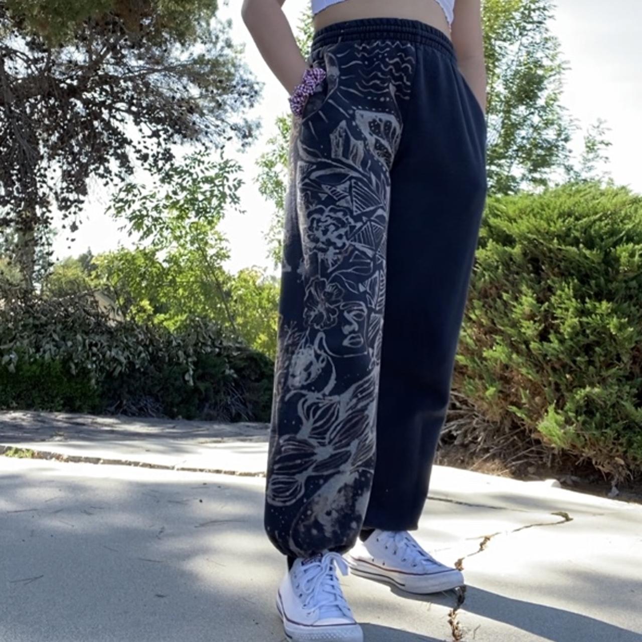 BLEACH DESIGNED black sweatpants , ^pair not for...