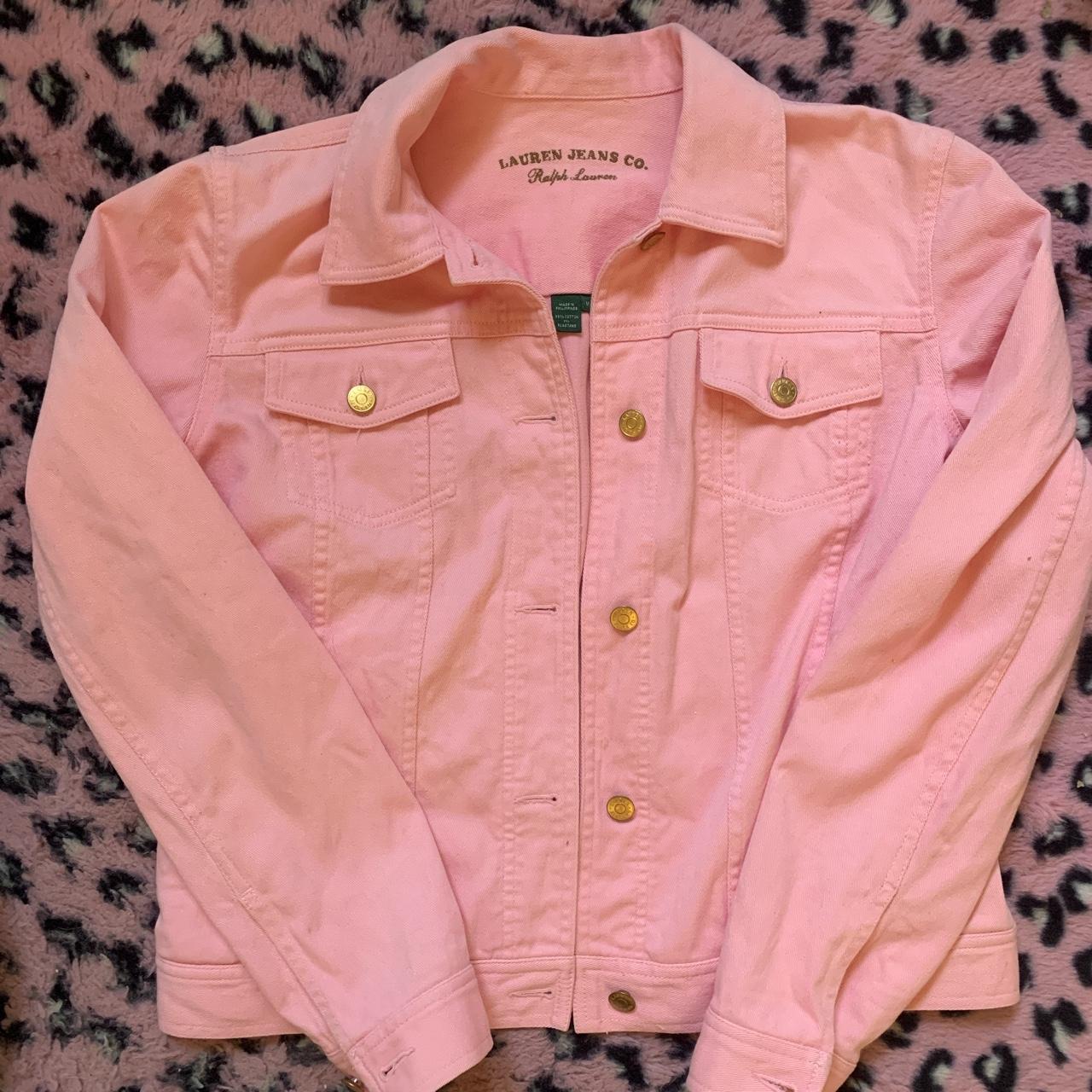 ralph lauren pink denim jacket