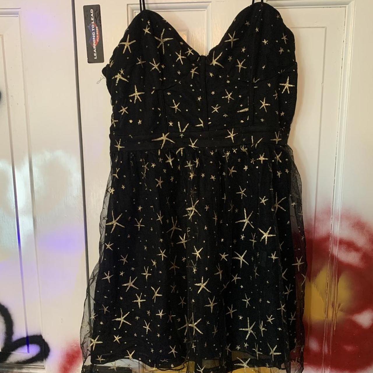 Black star dress!!! Mini dress, black tulle and... - Depop