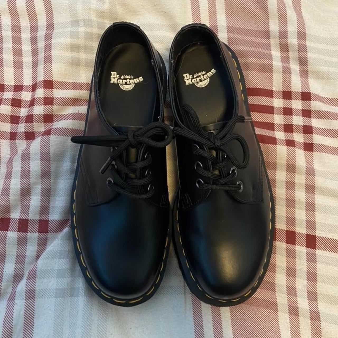 DR. MARTENS: 1461 Smooth Leather Platform Shoes -... - Depop