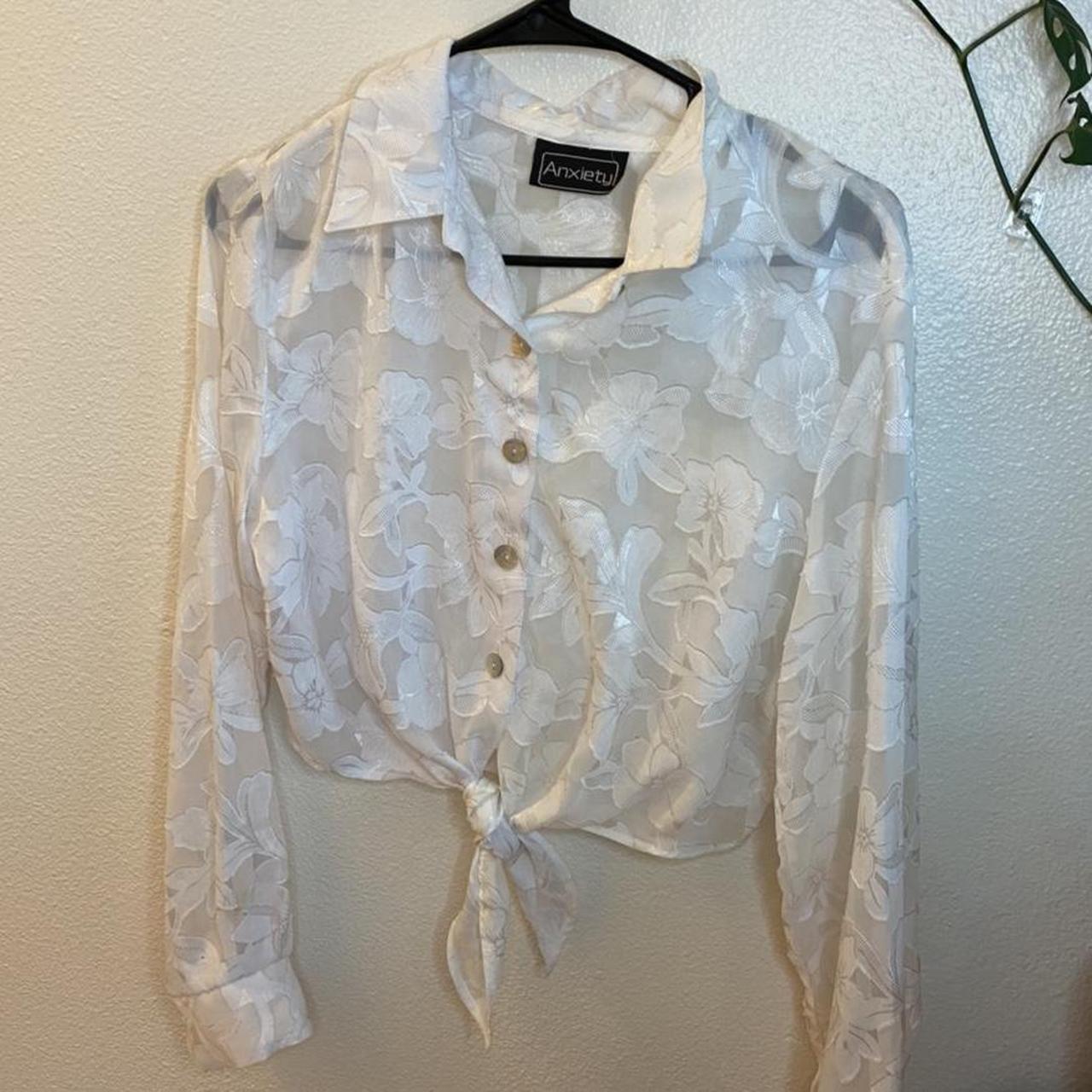 Vintage 90s sheer top by “anxiety”, I bought this for...