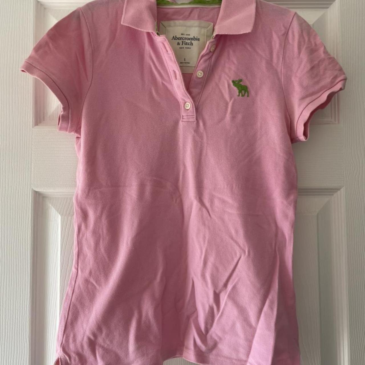 Abercrombie & Fitch Women's Pink Polo-shirts | Depop