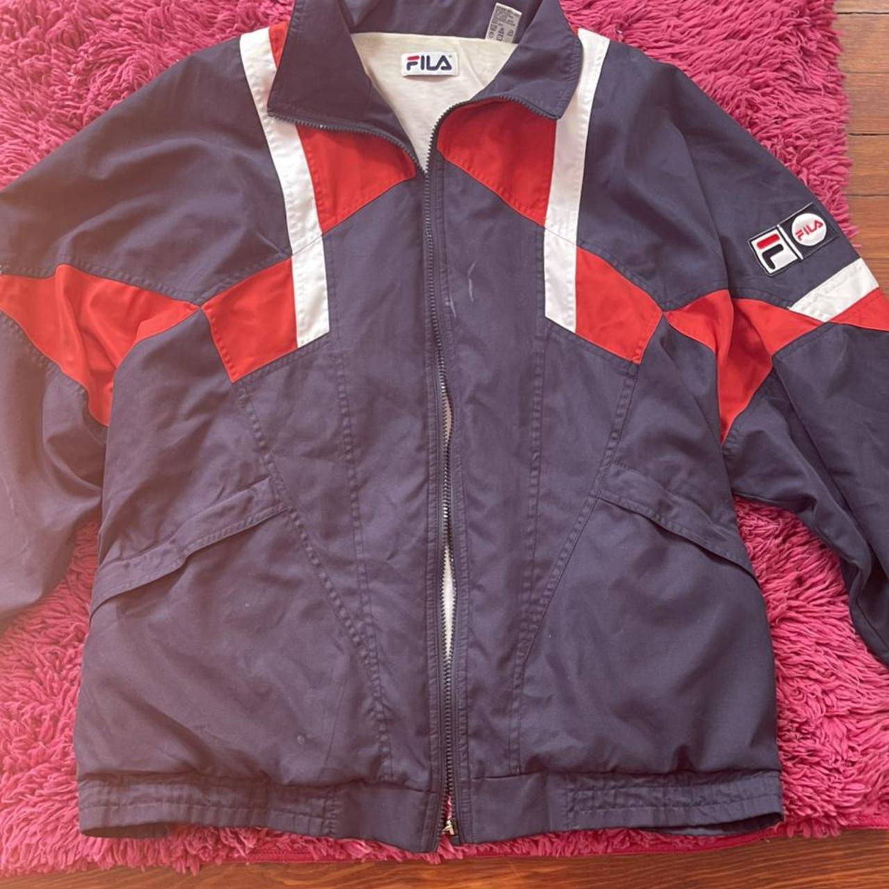 Fila Men's Navy and Red Jacket