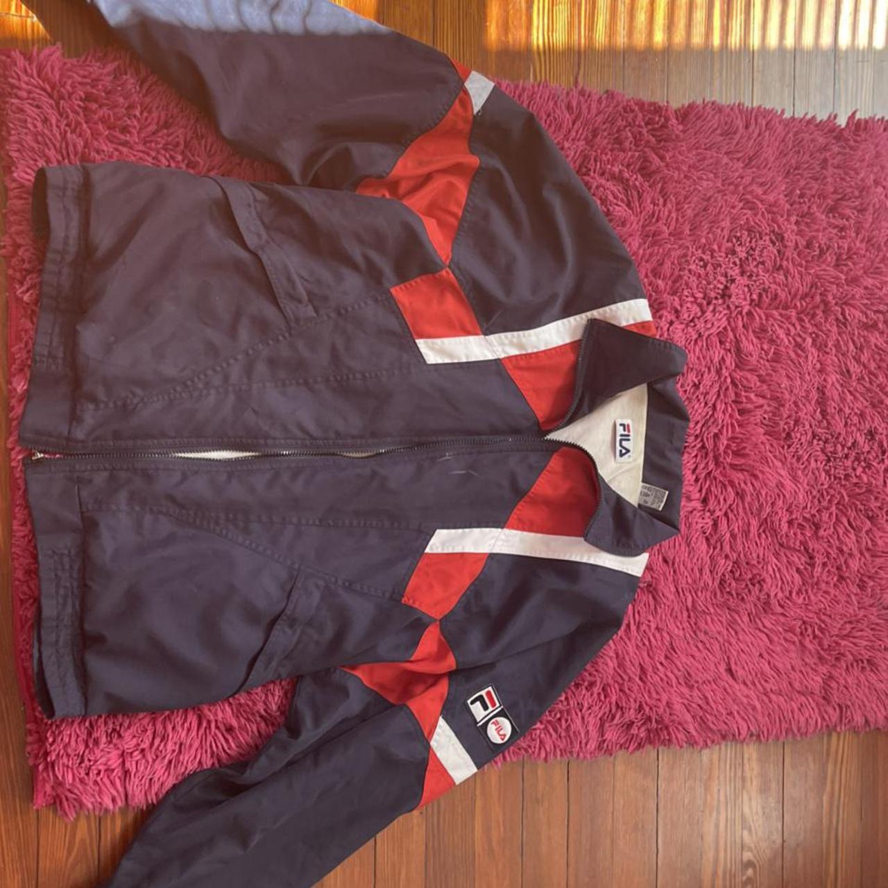 Fila Men's Navy and Red Jacket (2)