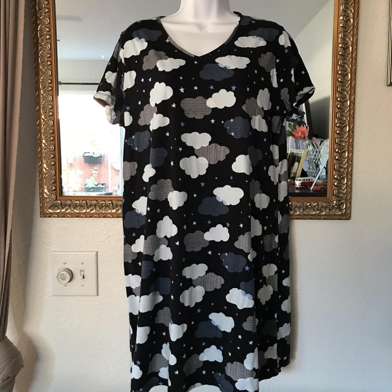 Secret Treasures clouds and stars nightgown Depop