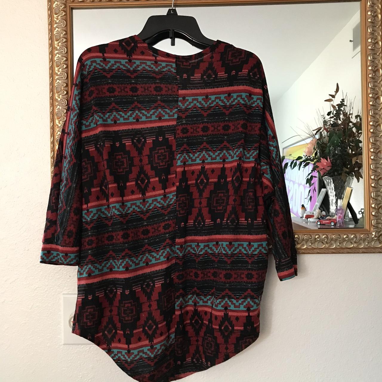 Western print bolaro sweater. Size S/M Beautiful... - Depop