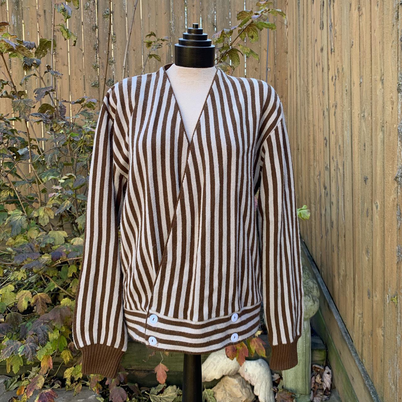 Product Image 2 - Vintage Striped Cardigan Sweater 
Brand,